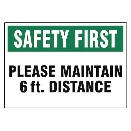 Adhesive Safety Sign, S506-710-V