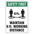 Adhesive Safety Sign, S504-107-V