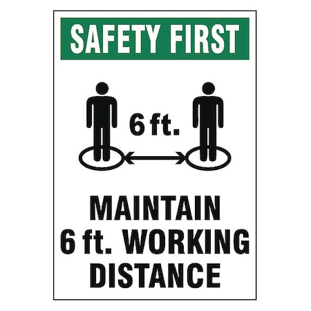 Adhesive Safety Sign, S504-107-V