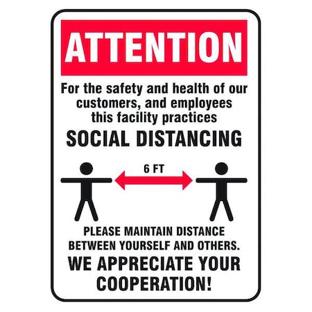 Safety Sign, 14x10, 56JU66