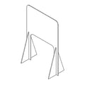 Self-Supported Clear Plastic Dividers