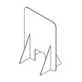 Dividers w/Small Centered Opening, PK8