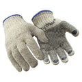 Coated Gloves, Knit Cuff, Brown, M