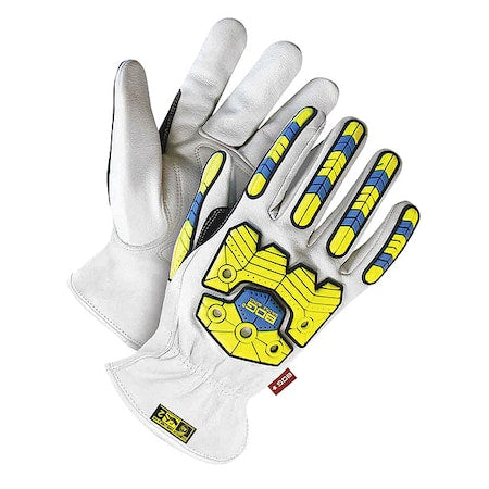 Cut-Resistant Leather Gloves, Cut Level A5 , M 1 PR