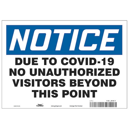 Sign, Polystyrene, 7" H, 10" W, HWN820P0710
