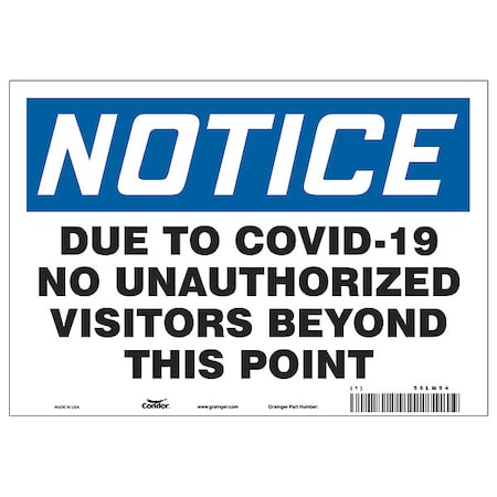 Sign, Polyester, 7" H, 10" W, HWN820T0710