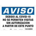 Covid 19 Sign 7X10, Spanish Not Covid19, 7 in Height, 10 in Width, Polystyrene, Spanish