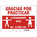 Covid 19 Sign 10X14, Spanish Practice So, 10 in Height, 14 in Width, Spanish