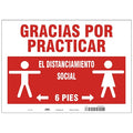 Covid 19 Sign 10X14, Spanish Practice So, 10 in Height, 14 in Width, Spanish