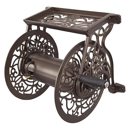 Garden Hose Reel, Wall Mount, Aluminum
