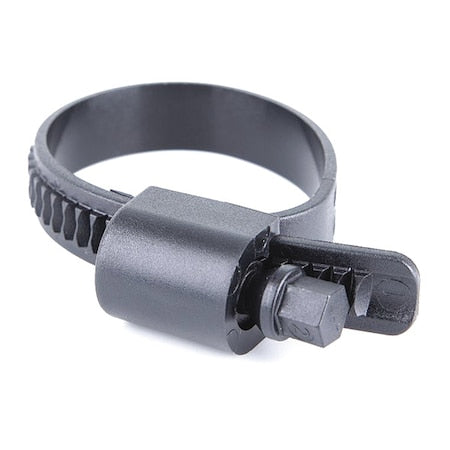 Worm Gear Hose Clamp, Plastic, Hex, PK10