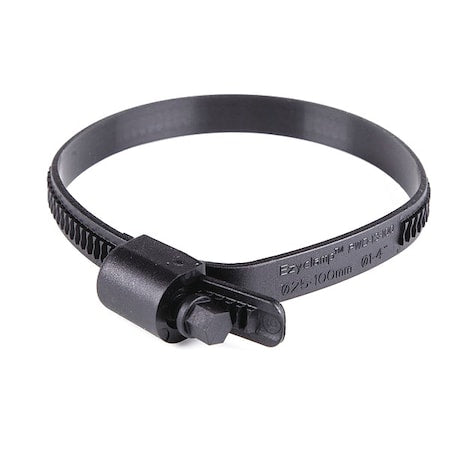 Worm Gear Hose Clamp, Plastic, Hex, PK10