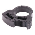 Snap-Hose Clamp, Black, 0.69"Max ID, PK50