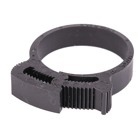 Snap-Hose Clamp, Black, 1.39"Max ID, PK25