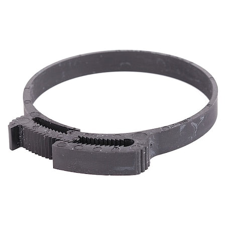 Snap-Hose Clamp, Black, 2.77"Max ID, PK10