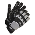 X-Site Mechanics Gloves, Synthetic Leather Palm, S (7), Black/Gray