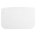 Face Shield Visor, Clear Visor, 10 in Height, Uncoated Lens