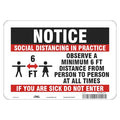 Hygiene Sign, 7" W x 7" H, English, Polystyrene, Red, White