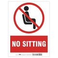 Safety Sign, 12 in H, 9 in W, Plastic, Rectangle, English, HWB786T1209
