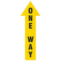 Safety Sign, 12 in H, 4 in W, Plastic, Arrow, English, HWB776T1204