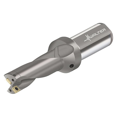 Indexable Drill Bit for Small Holes, 32 mm L, 60 mm dia., Coolant Through, D4120-03-27.50F32-P44,