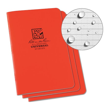Notebook, Field Flex, 4-1/8" x 7" Size, PK3