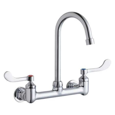 Service Sink, Faucet, Wristblade Handle, 8" Mount, 2 Hole Commercial