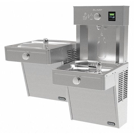 Stainless Steel, Yes ADA, Bottle Fill Stat, Vr Ezh2O, w/Bilvl Vr