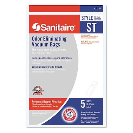 Vacuum Bags, for Sanitaire Upright, PK10, 10 PK