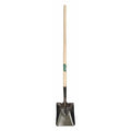 Square Point Shovel, 44 in L Hard Wood Handle