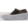 Disposable Shoe Covers, Chlorinated Polyethylene, White, Slip Resistant Sole: Yes , Universal