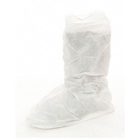 Disposable Boot Covers, Microporous, White, Slip Resistant Sole: Yes , L