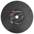 Abrasive Cut-Off Wheel, Type 1, 14 in Dia, 0.125 in Thick, 1 in Arbor Hole Size, Aluminum Oxide