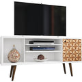 TV Stand, Mid Century, Brown, 53.14"