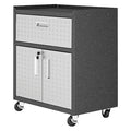 Mobile Cabinet, 30.3 in W, Grey