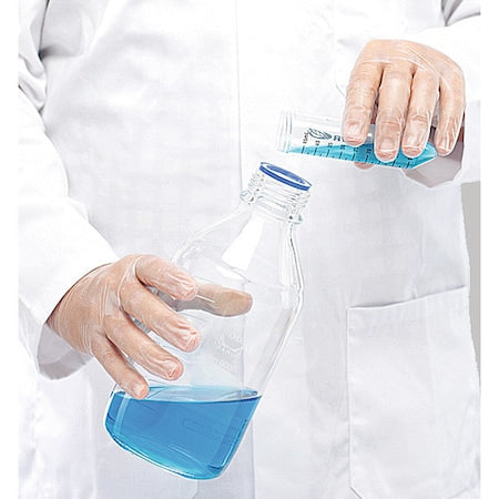 Disposable Gloves, ISO 5 ISO Class, Vinyl, 12 in L, Clear, XL, 1000 PK