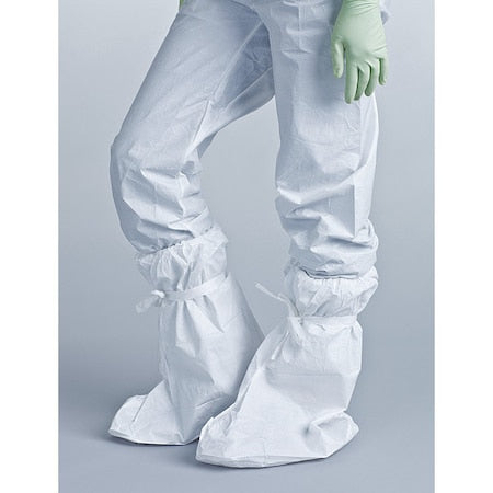 Boot Covers, Polypropylene, White, Slip Resistant Sole: Yes , Universal