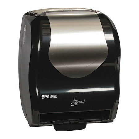 Paper Towel Dispenser, Hybrid, Electrnc, Bk/SS