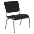 Hercules Medical Waiting Room Chair, Black Back, 26-1/2 in W 23-1/2" L 34" H, Fabric Seat