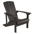 Charlestown Adirondack Chair, Slate Wood, Slate Gray Seat, Wood Back, 29.5 W 35 H