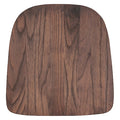 Chair Seat, Rustic Walnut, Metal