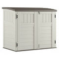 34 cu ft Resin Horizontal Storage Shed, Vanilla/Stoney