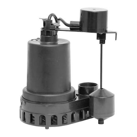 Sump Pump,Cast Iron,1/3 HP