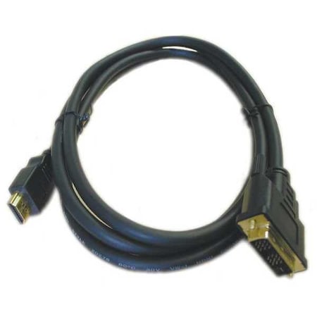 DVI Male to HDMI Male, Black, 2 M Long