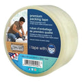 Prem Packaging Tape,3mil 48mmx55m,PK16, 1.89"" W x 55"" L, 3"" Thick, Clear