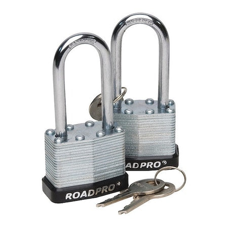 Laminated Steel Padlock, w/Bumper, 40mm