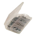 #4 to #10 x Assortment Assortment Sheet Metal Screw Assortment, Not Applicable Finish, Steel