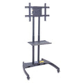 Height Adj, Flat Panel Cart, w/Shelf
