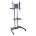 Flat Panel Cart, w/Shelf, 90 deg., Mount