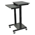 Computer Workstation, (3)Shelf, Adj Height